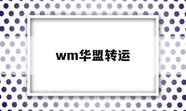 wm华盟转运